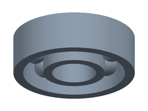 3D model of Ball Bearing
