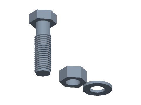 3D model of Fastener Set
