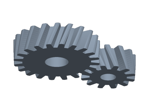 3D model of Helical Gear Pair