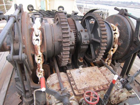 Anchor Windlass on SS Shieldhall.JPG