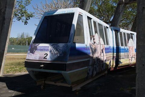 Preserved ZooMiami Monorail car at Gold Coast Railway Museum.jpg