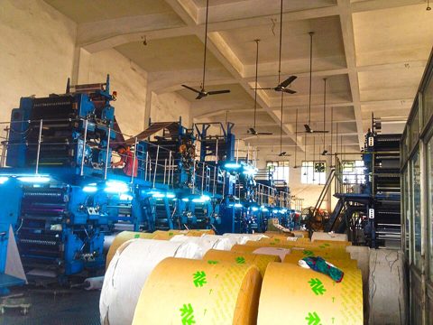 Offset printers in Sambad Press in Bhubaneswar, Odisha, India.jpg