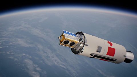 Rendering of NordSpace's Tundra Orbital Launch Vehicle Deploying Satellite in Low Earth Orbit.jpg
