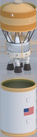 Exploration Upper Stage 2020 Design with Interstage.png