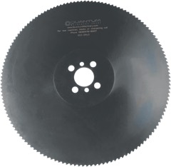 Cold Saw: A metal-cutting circular saw that turns a large HSS or carbide blade slowly through a gearbox