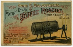 Industrial Coffee Roaster: Machine that roasts green coffee beans in controlled batches