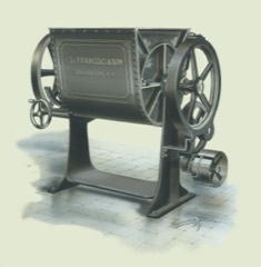 Industrial Dough Mixer: High-capacity mixer that develops bread and bakery dough