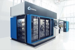 Flexographic Press: A central-impression (CI) flexographic press for printing film and label webs