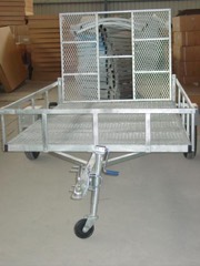 Livestock Trailer: Ventilated trailer designed for transporting cattle and other animals