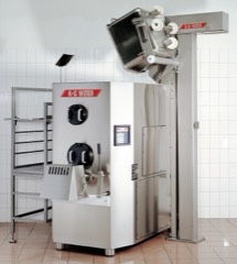 Industrial Meat Mincer: Machine that grinds large volumes of meat through plates