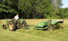 Mower Conditioner: Mower that cuts forage and crimps stems to speed field drying