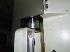 Press Brake: A CNC press brake uses a programmable backgauge, servo-controlled ram