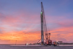 Reusable Launch Vehicle: A two-stage kerosene/liquid-oxygen rocket whose first stage flies back and lands propulsively