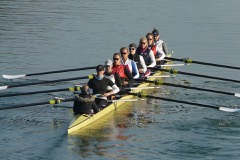 Rowing Shell: Narrow lightweight racing boat propelled by oars