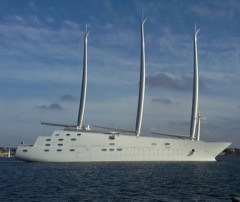 Sailing Yacht: Wind-powered pleasure craft with a keel and one or more masts