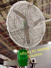 Stand Fan: Oscillating pedestal floor fan on an adjustable-height stand for room cooling